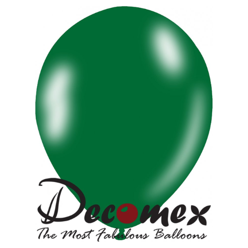 בלון 12" בצבע ירוק יער 161 חבילה 100 יחידות DECOMEX