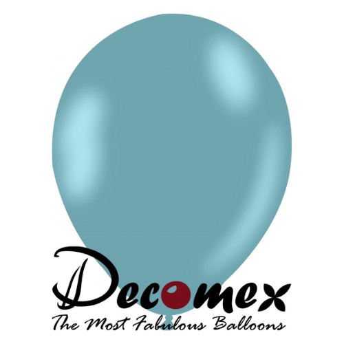 בלון 12" בצבע כחול קרולינה 172 חבילה 100 יחידות DECOMEX