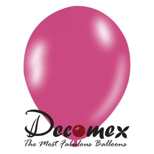 בלון 12" בצבע ורוד פוקסיה 211 חבילה 100 יחידות DECOMEX