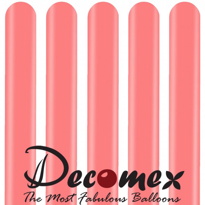 בלון נקניק 260 בצבע ורוד מקרון 222 חבילה 100 יחידות DECOMEX