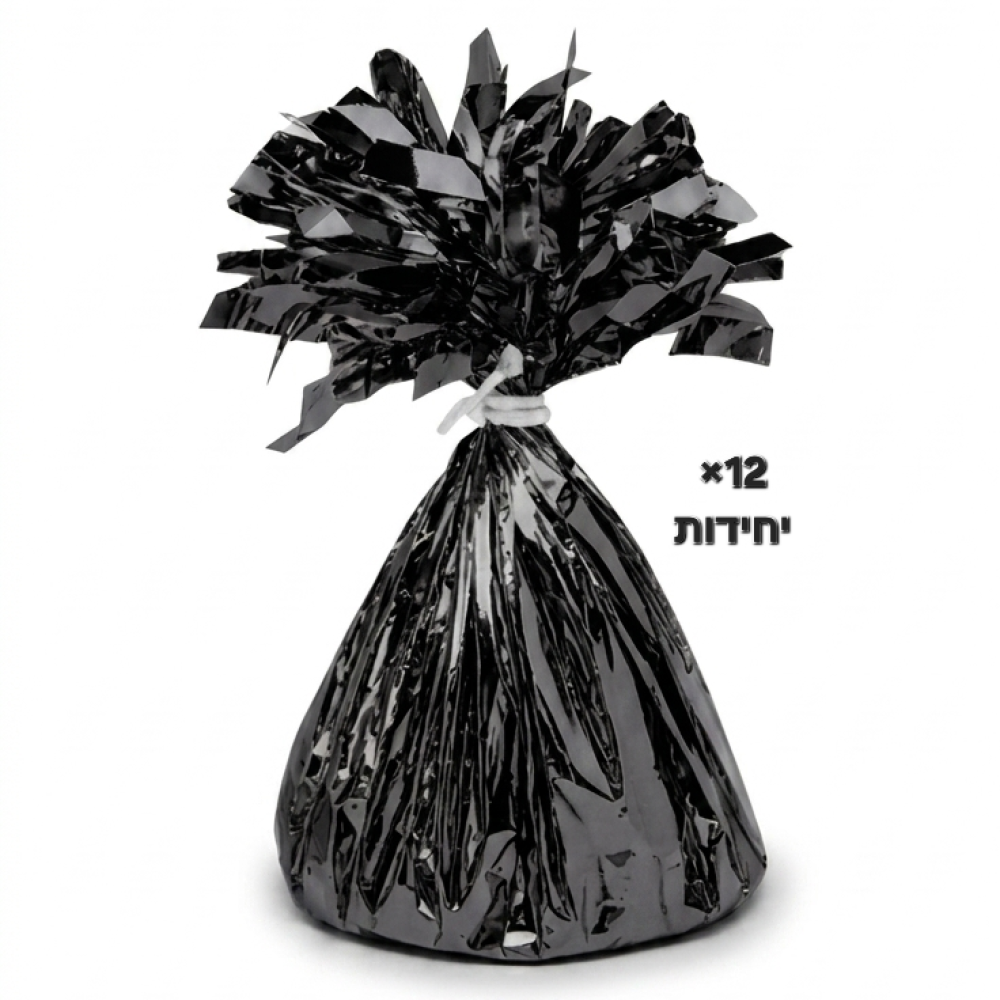 מארז 12 משקולות לבלונים – שחור