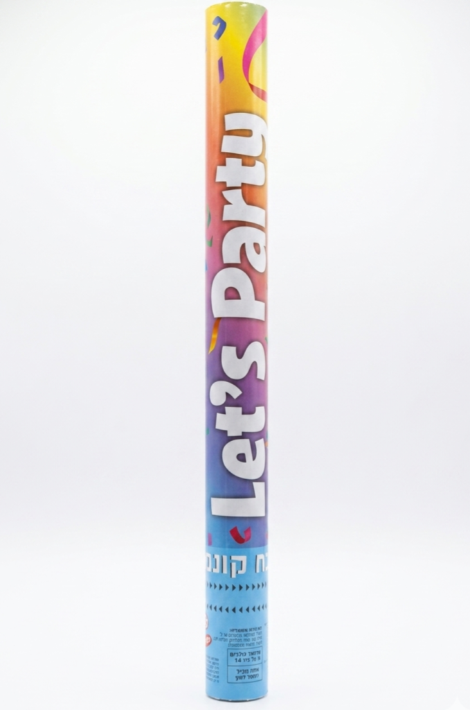 תותח קונפטי – צבעוני
